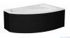Besco Rima obudowa CZARNY mat 150x95cm prawa/lewa OAR-150-NSC